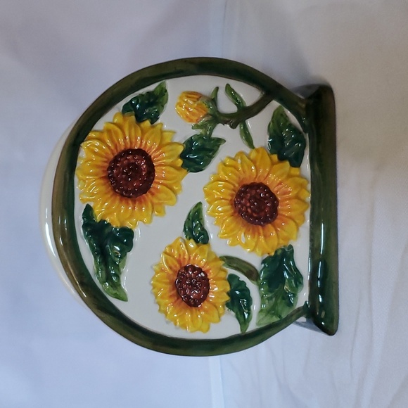 KK Merchandise Vintage Ceramic Sunflower Napkin Holder - Picture 5 of 11